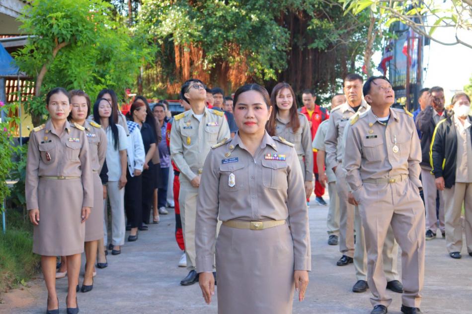 กิจกรรมเข้าแถวเคารพธงชาติ