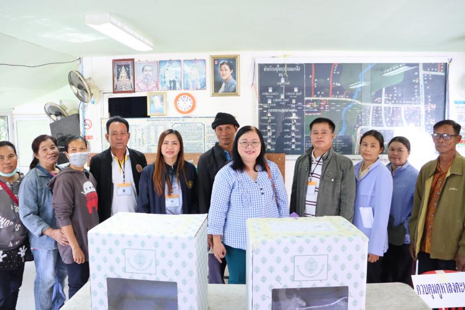 ลงพื้นที่เพื่อดูการจัดเตรียมสถานที่ ของ กปน.ในการเลือกตั้ง